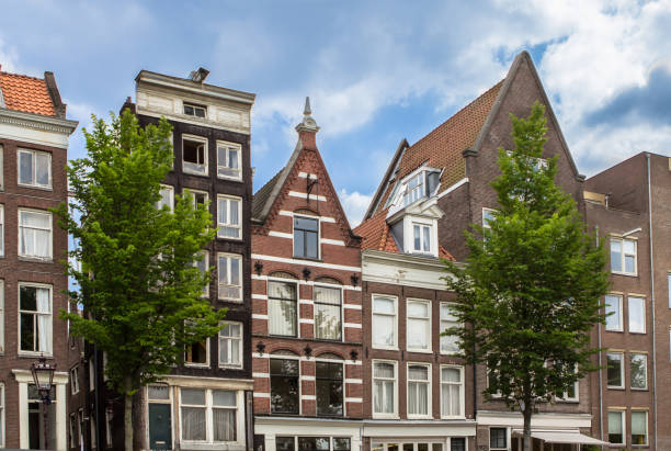 istock Traditional old buildings in Amsterdam 685864220