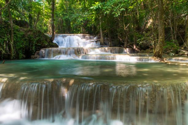 istock Beautiful and Breathtaking green waterfall 685864736