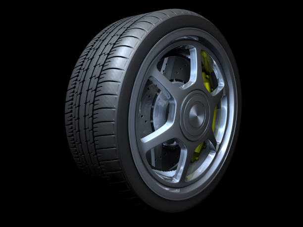 istock Performance Tire and Aluminum Rim 685866780