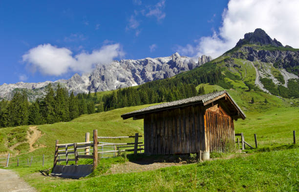 istock Hiking shack in the Alps 685870330