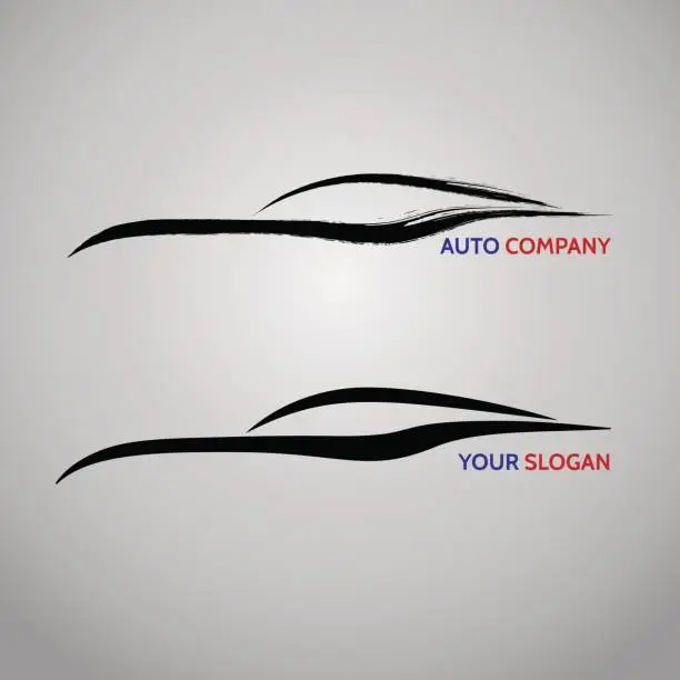 Vector illustration of Automotive car speed auto services emblem