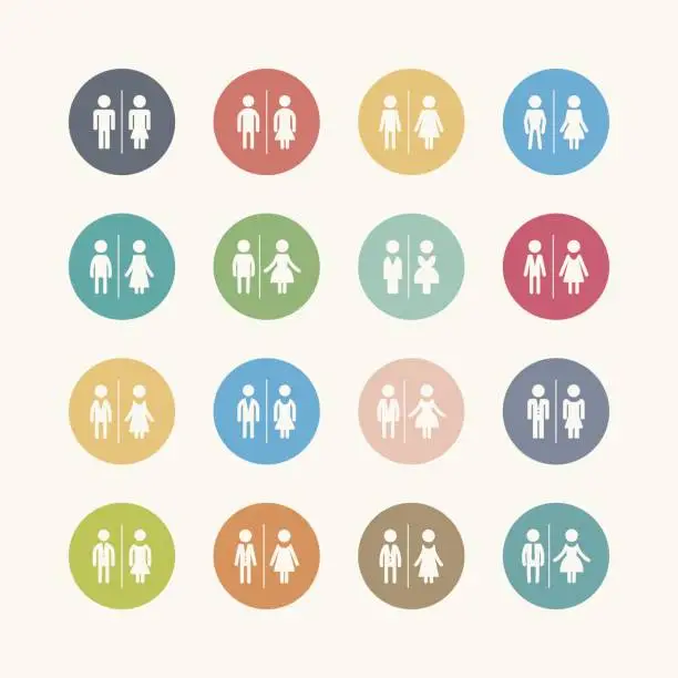 Vector illustration of Gender icons