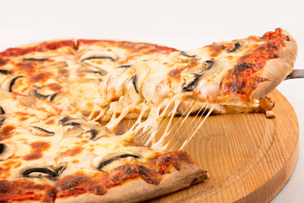 istock Mushroom Pizza, mozzarella, mushrooms 685877536