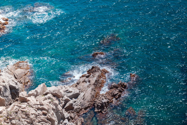 istock The Summer Blue sea with the rock 685879734