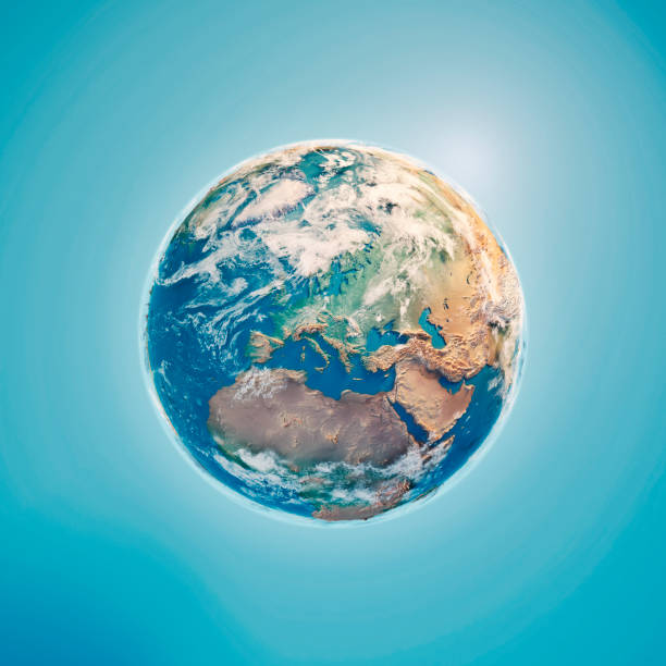 Europe 3D Render Planet Earth Clouds Europe 3D Render of the Planet Earth with Clouds.
Made with Natural Earth. URL of source data: http://www.naturalearthdata.com
Relief texture GMTED2010 data courtesy of USGS. URL of source image: https://topotools.cr.usgs.gov/GMTED_viewer/gmted2010_global_grids.php
Cloud data courtesy of NASA. URL of source image: https://visibleearth.nasa.gov/view.php?id=57747
The source data is in the public domain. blue world stock pictures, royalty-free photos & images