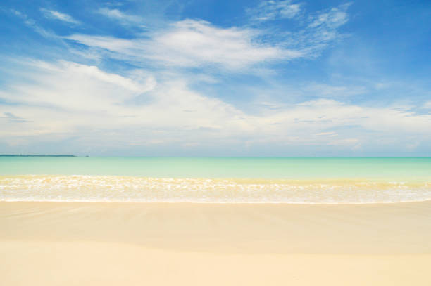 istock Bangsak beach on blue sky  at khao lak Phangnga 685882224