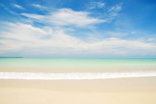 istock Bangsak beach on blue sky  at khao lak Phangnga 685882282