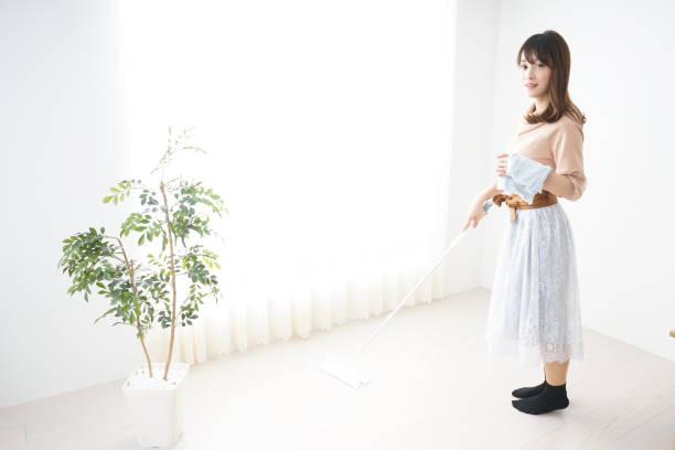 istock Young woman doing the housework and the cleaning 685883840