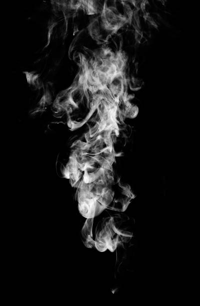 istock White fantasy smoke on black background 685885386