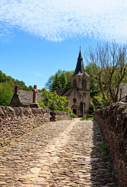 old bridge and church