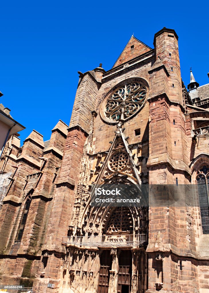 cathedral of Rodez Rodez Stock Photo