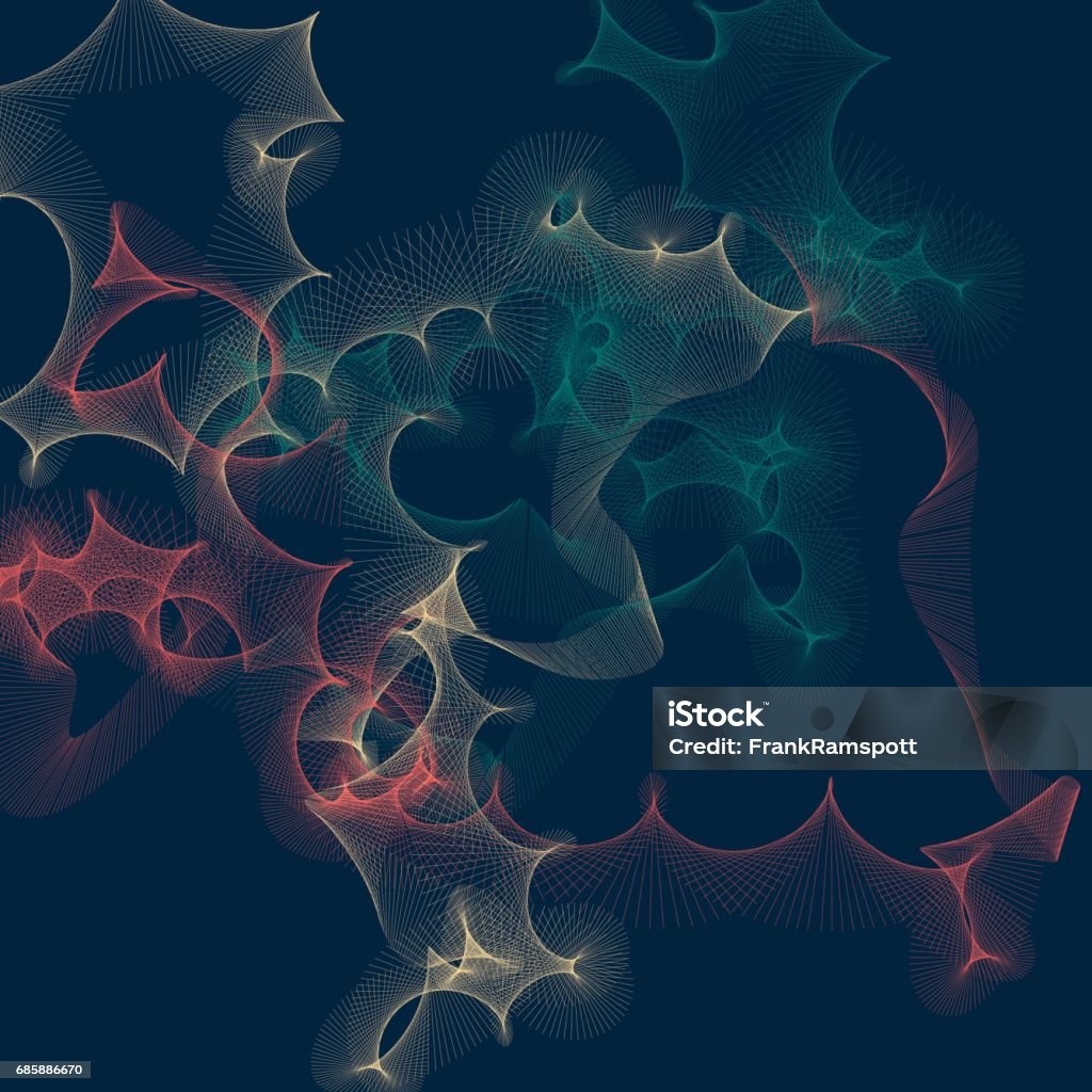 Evening Computer Generated Art Vector Pattern Stock Illustration ...