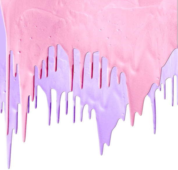 Monochrome pink marble background.Mixed nail polishes,make up concept.Beautiful stains of liquid nail laquers.Fluid art,pour painting technique.Horizontal banner,can be used as backdrop for chat.