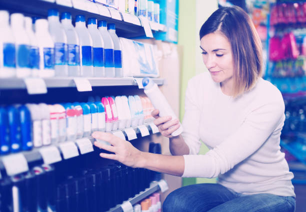 istock Young woman choosing best deodorant 685895356