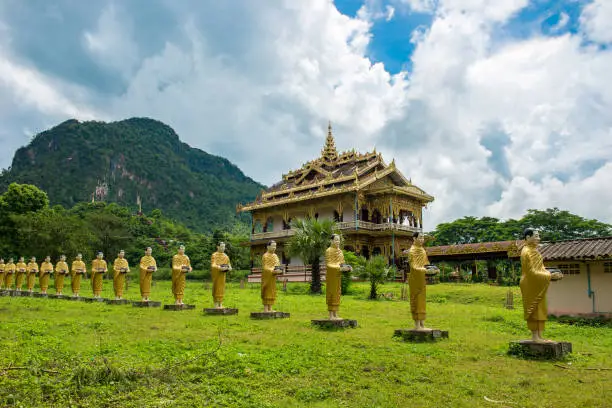 Photo of Monks wall in Wat Sao Loi Ton