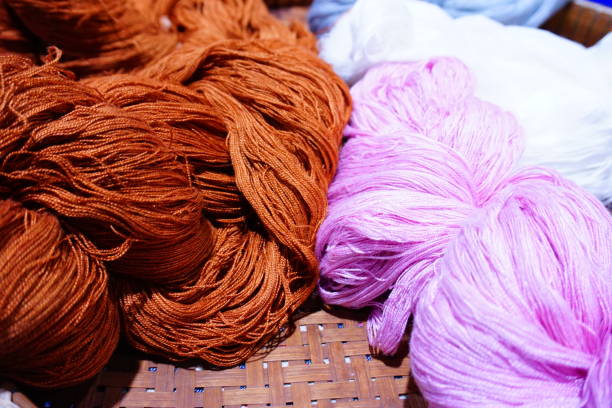 istock Colorful Ropes for Weaving Turkish Carpet 685948550