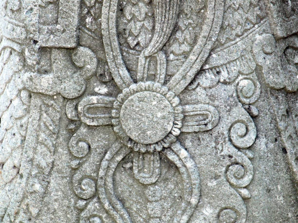istock close up Chinese stone statue in temple, Thailand 685949172