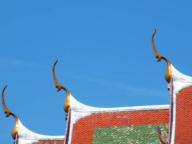 istock Roof gable in Thai style 685955112