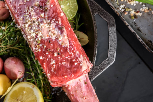 istock Raw Short Rib with Sea Salt and Pepper 685963948