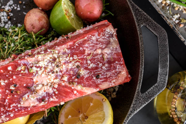 istock Raw Short Rib with Sea Salt and Pepper 685963970