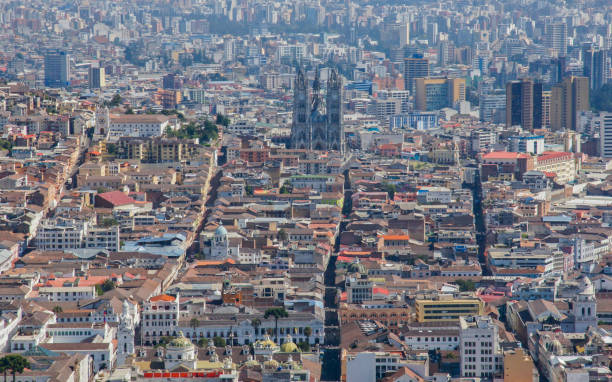 istock Old Town Quito, Ecuador with National Voting Basilica 685967410