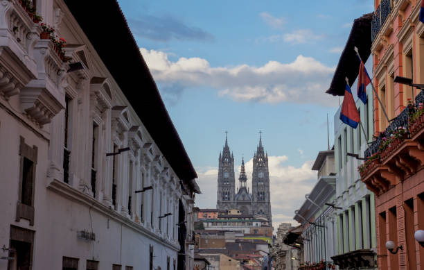 istock Old Town Quito, Ecuador with National Voting Basilica 685967412