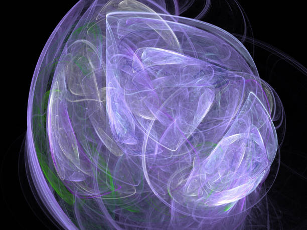istock image of one Digital Fractal on Black Color 685974162