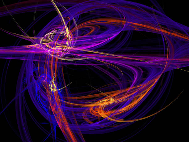 istock image of one Digital Fractal on Black Color 685974426