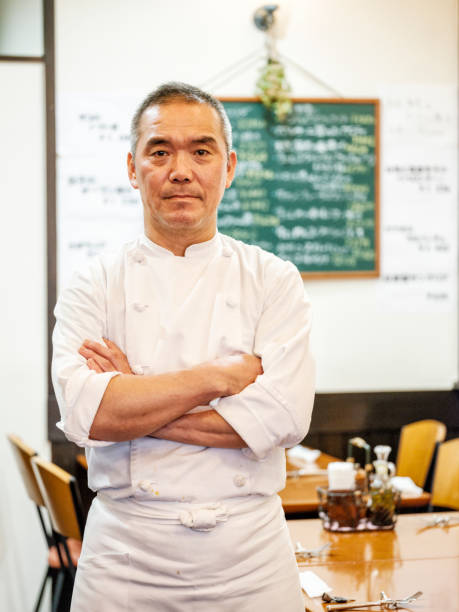 istock Japanese Chef Working in a Tokyo Restaurant 685976672