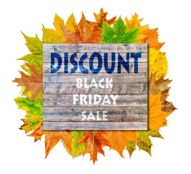 istock Wooden cube with autumn leaf around 685991178