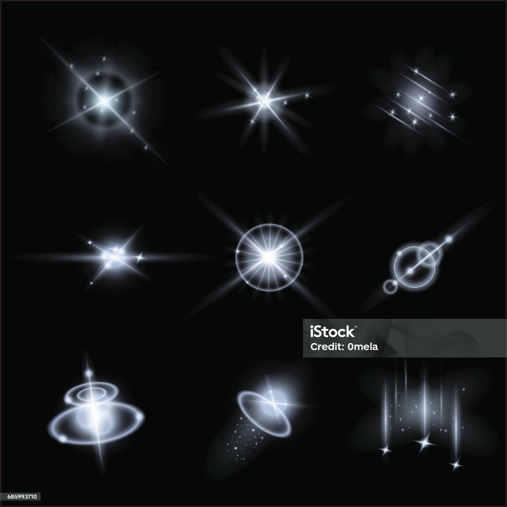 Light Effect Types Set Of Light Effects Vector Illustration Stock Illustration - Download ...
