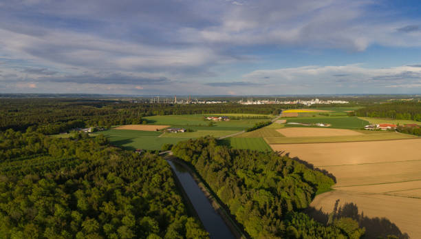 istock Aereal view of Burghausen Industry 686027006