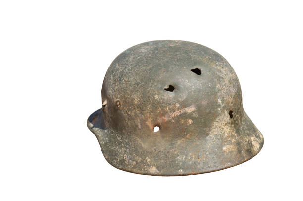 istock Protective helmet of a German soldier. 686027282