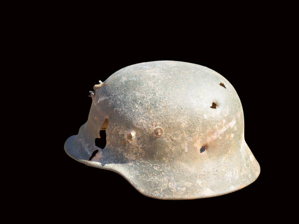 istock Protective helmet of a German soldier. 686027288