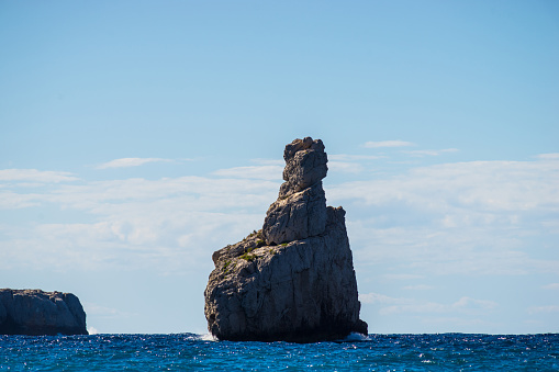 The view from the mitical beach of Benirras, in Ibiza.