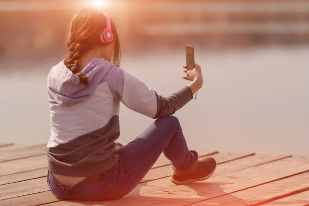 istock Young woman enjoying the dock 686077808