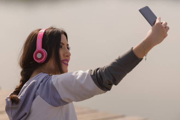 istock Young woman enjoying the dock 686080074