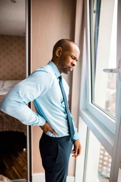 istock businessman waking up in the bedroom 686086850