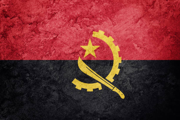 istock Grunge Angola flag. Angola flag with grunge texture. 686089322