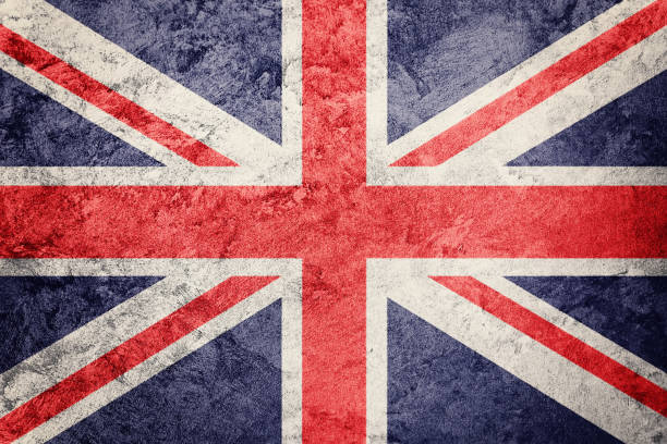 istock Grunge Great Britain flag. Union Jack flag with grunge texture. 686093802