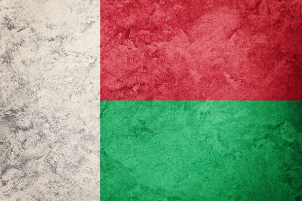 istock Grunge Madagascar flag. Madagascar flag with grunge texture. 686100590