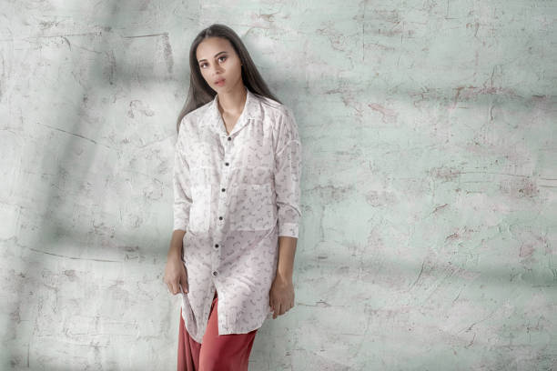 istock Fashionable young girl posing. 686103066