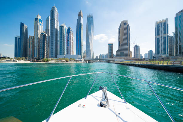 istock Dubai Marina Urban Skyline 686104264