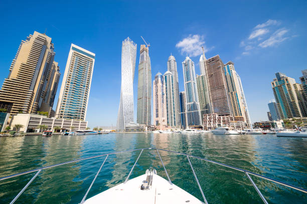 istock Dubai Marina Urban Skyline 686104276