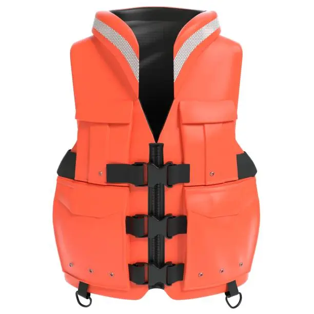 3d illustration of a life jacket