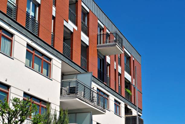 istock Modern apartment buildings exteriors 686110546