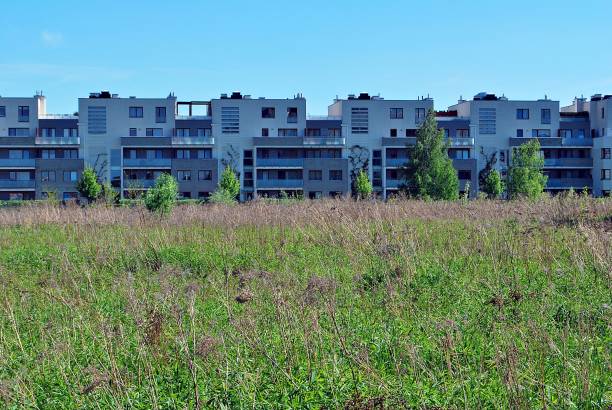 istock Modern apartment buildings exteriors 686111086