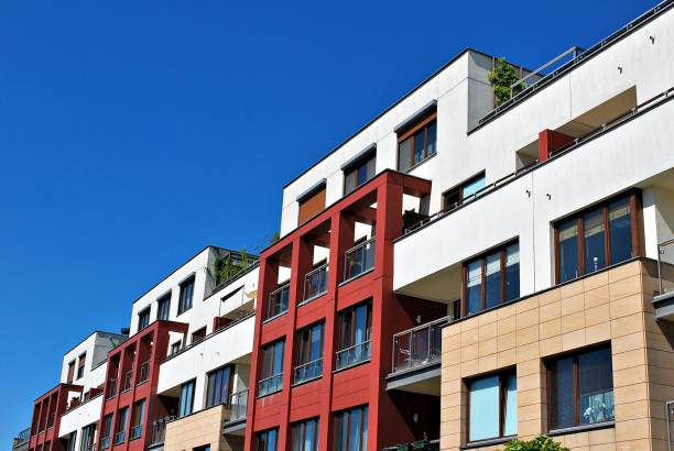 istock Modern apartment buildings exteriors 686111144