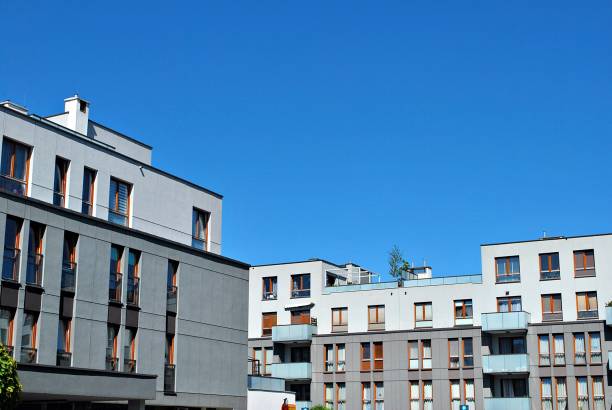 istock Modern apartment buildings exteriors 686111470