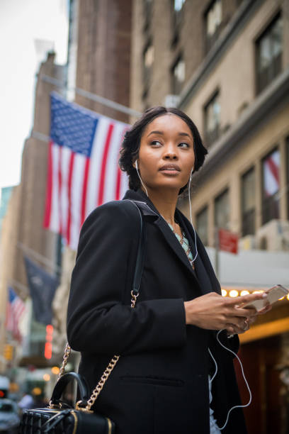 istock American Podcast on the go 686135668